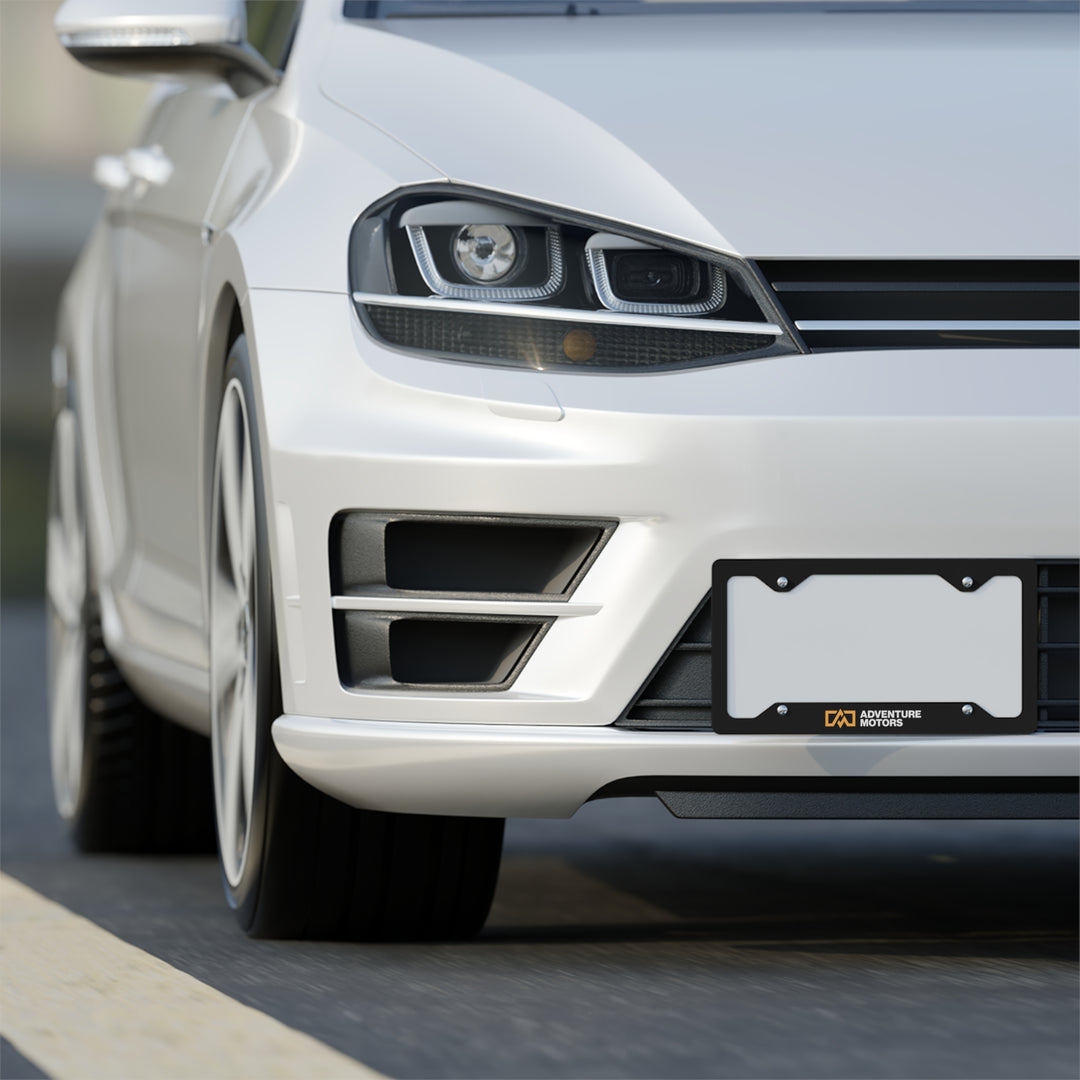 Stylish Adventure Motors Metal License Plate Frame