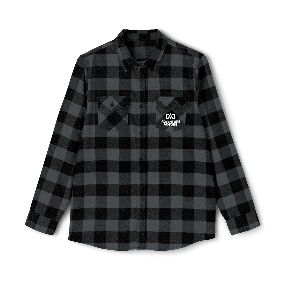 Adventure motors flannel shirt   checkered pattern