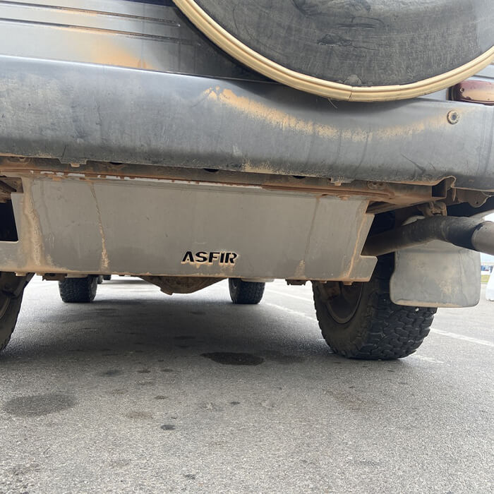 Toyota prado fuel tank skid plate