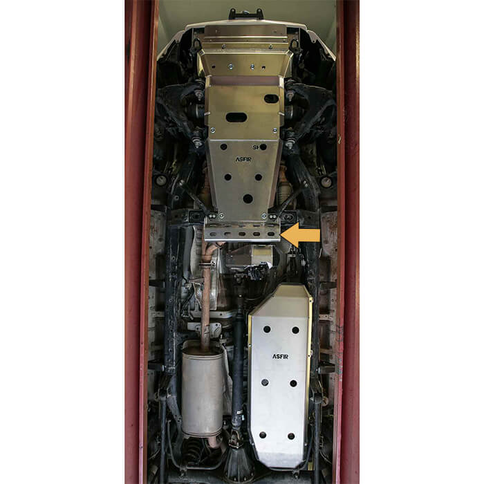 Toyota tacoma exhaust skid plate