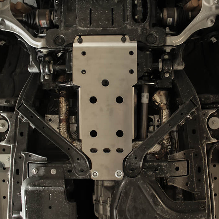 Ford bronco transmission skid plate | with stabilizer bar disconnect