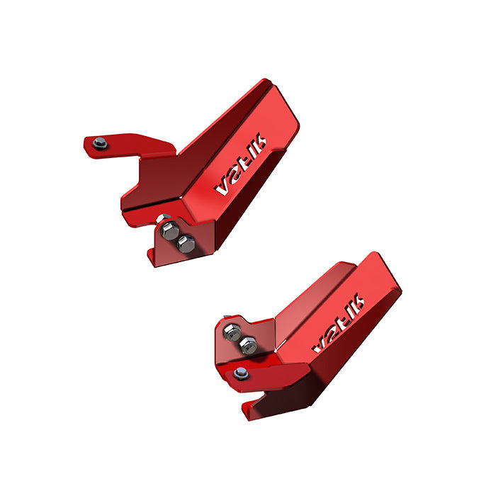 Ford bronco | rear shock steel skid plate protector (l & r)
