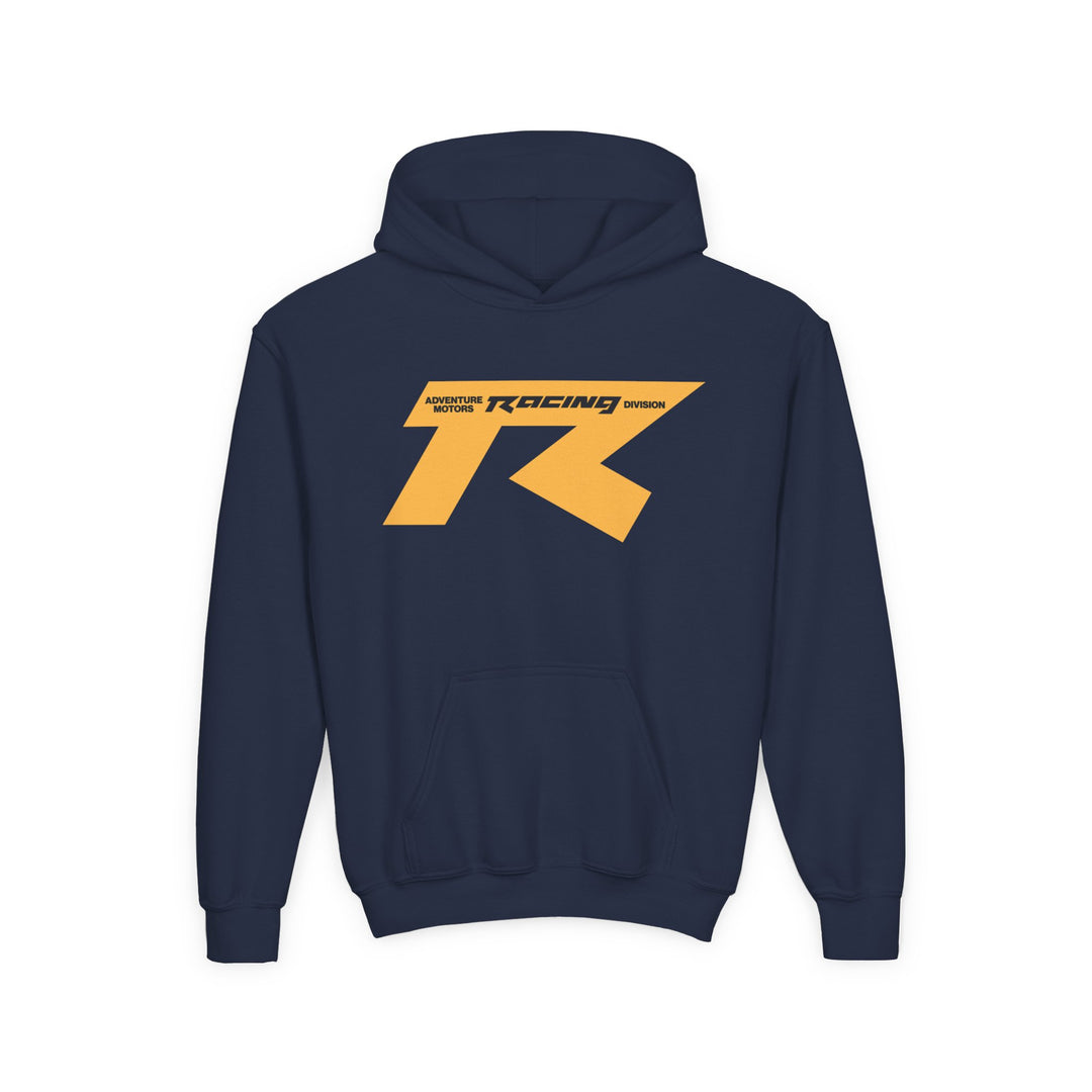 Youth Racing Hoodie with Checkered Finish Back