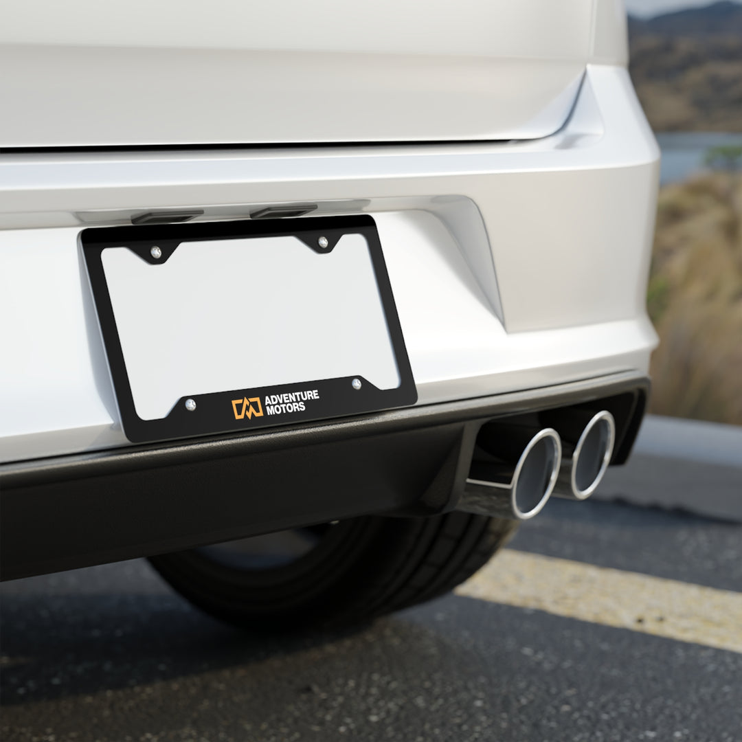 Stylish Adventure Motors Metal License Plate Frame