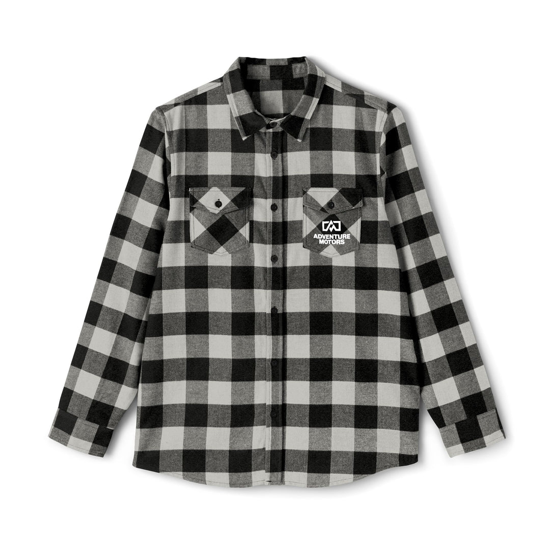 Adventure Motors Flannel Shirt - Checkered Pattern