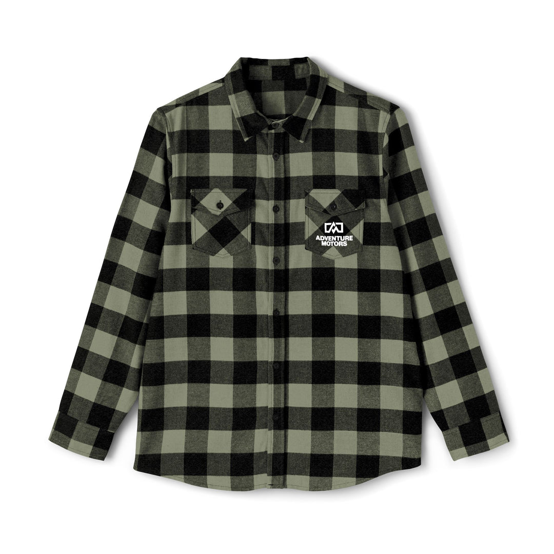 Adventure Motors Flannel Shirt - Checkered Pattern