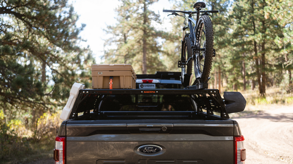 Ford f150 mid height pak system bed rack
